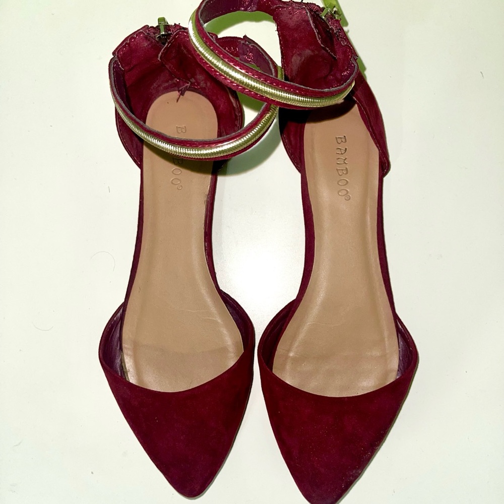 Bamboo Maroon Flats